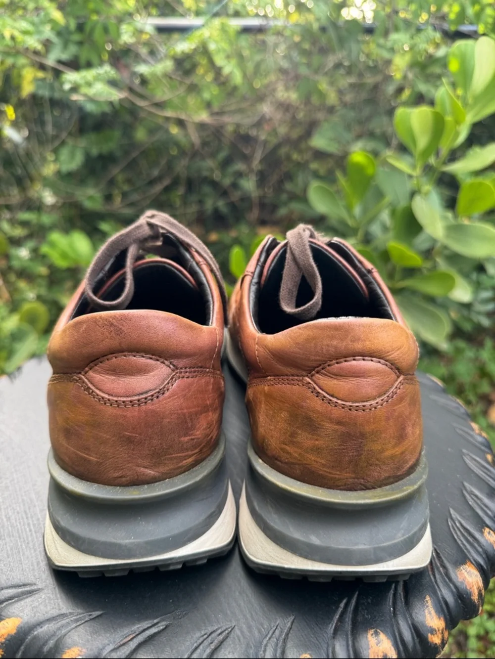 Johnston & Murphy Briggs jogger Italian calfskin sneakers, size 10.5 men’s - Picture 4 of 7